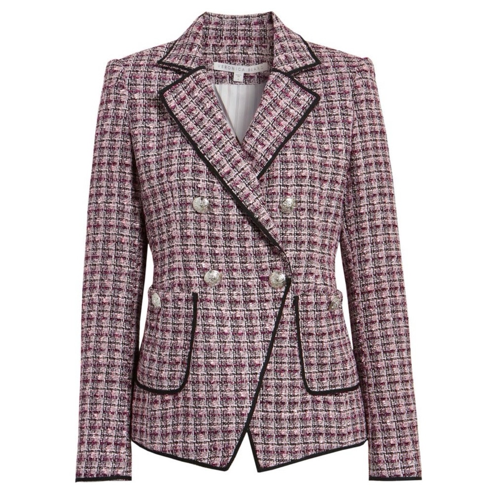 Veronica Beard Theron Tweed Blazer Jacket